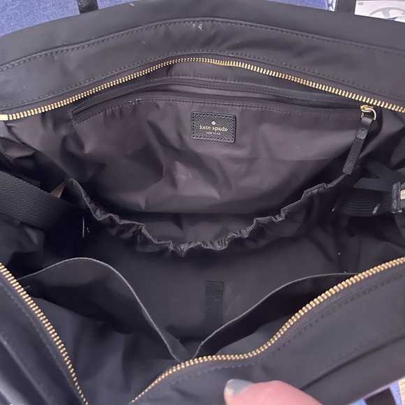 COPY - Black Kate Spade Diaper Bag with changing pad - Picture 2 of 4